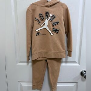 Air Jordan Tan Sweatsuit, Size 4